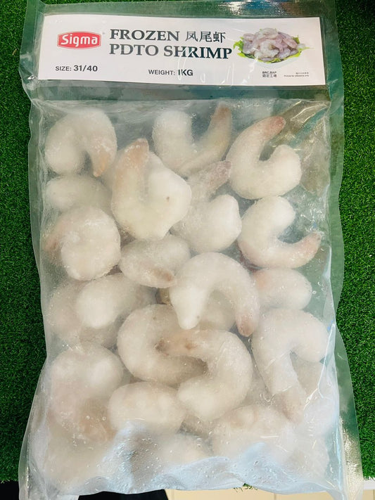 【Sigma 】Prawn Meat 31/40 —— 虾肉 (Glazing 40% )—— 1KG